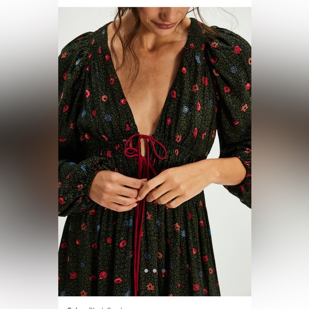 Free People Tried and True Floral Midi Dress - Picture 3 of 5